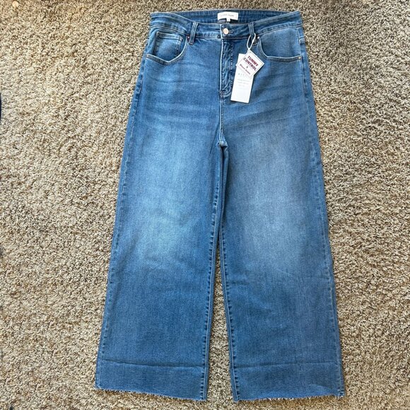 RISEN Tummy Control High Rise Flare Jeans